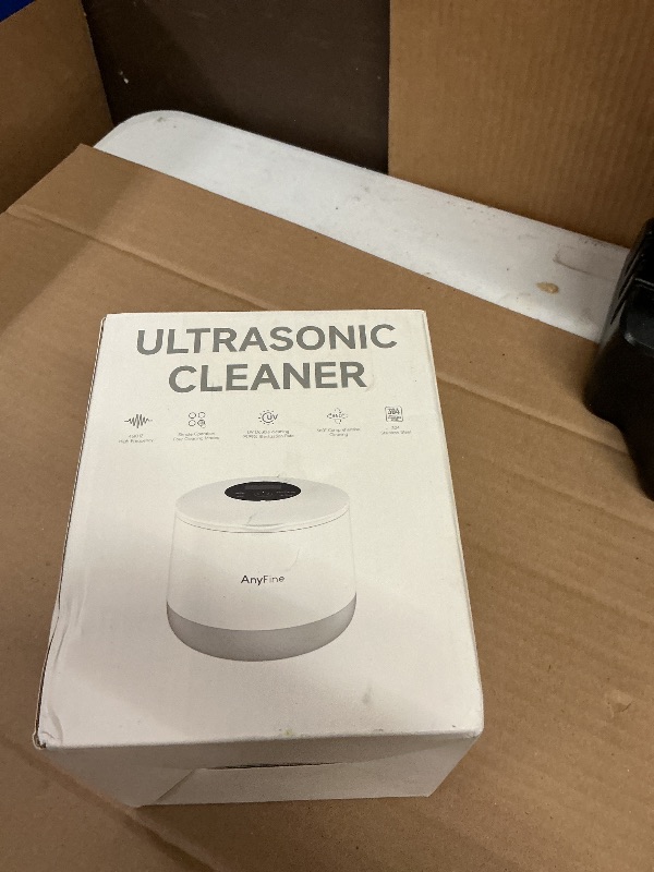 Photo 1 of AnyFine Advanced Ultrasonic Retainer Cleaner Machine for Dentures, Mouth Guards, Braces, Toothbrush Heads, Jewelry, 45kHz Triple-Phase Purification System, 4 Modes for Multiple Dental Appliances