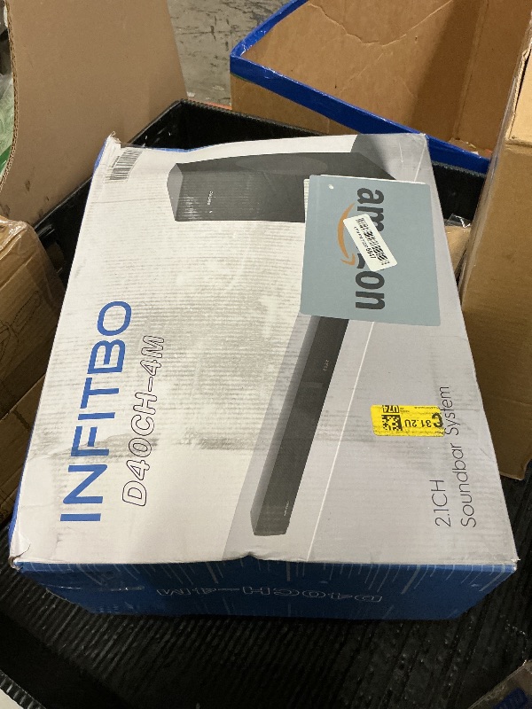 Photo 1 of INFITBO Sound Bar for Smart TV 2.1CH 190W Peak Power Soundbar with Subwoofer Detachable 2-in-1 BT 5.4 Surround Sound System 12L Deep Bass for PC Game with HD-ARC/Opt/USB/AUX Home Theater