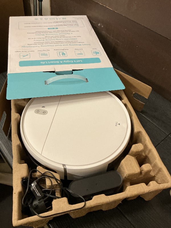 Photo 1 of Robot Vacuum and Mop Combo, 2 in 1 Robotic Vacuum Cleaner with Schedule, App/Alexa/Voice Control, Slim 2.87", Self-Charging, Strong Suction & Long Runtime, Ideal for Hard Floor, Pet Hair, Carpet