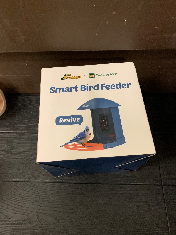 Photo 1 of Smart Bird Feeder with Camera Solar Powered, 2.5K HD Birdwatching Camera with Free AI Bird Identification, Instant Notifications & Auto Video Capture, for Dad Granpa Birdlovers, Brown