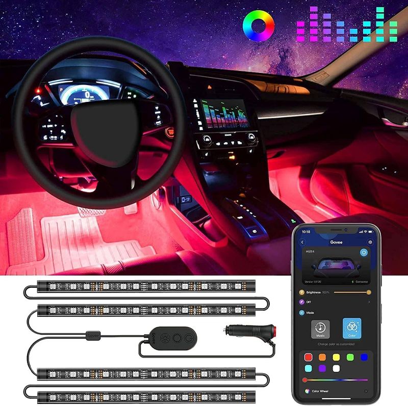 Photo 1 of SEE NOTES.............. Car LED Lights, Smart Car Interior Lights with App Control, RGB Lights with DIY Mode and Music Mode, 2 Lines Design LED Lights for Cars with Car Charger, 12V
Visit the Govee Store
