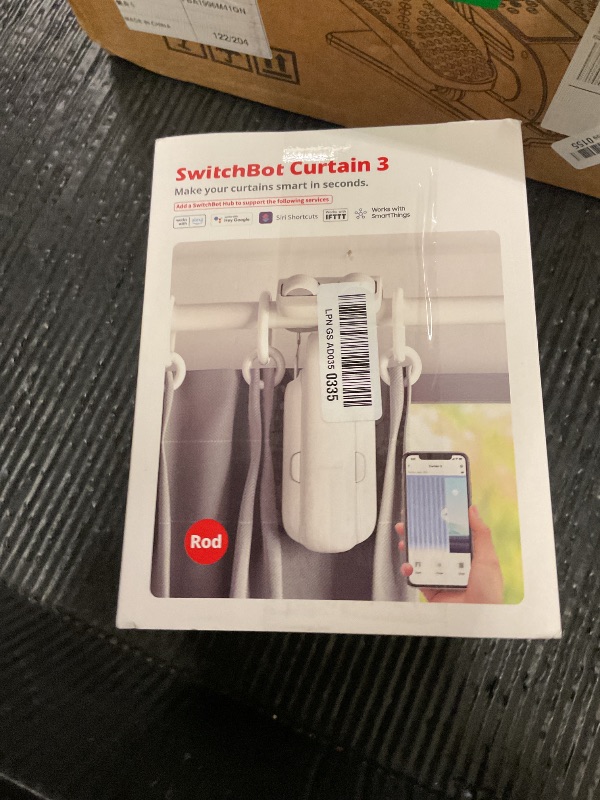 Photo 1 of SwitchBot 2025 Automatic Curtain Opener 3 Rod-Bluetooth Remote Control, WiFi&APP Control, Upgraded High-Performance, Add Hub to Work with Alexa, Google Home, HomeKit via Matter
