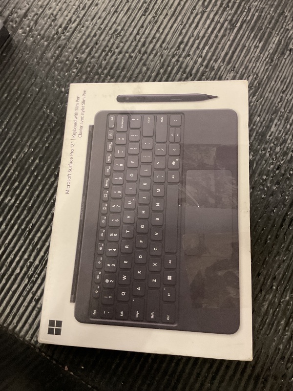 Photo 1 of Microsoft Surface Pro Keyboard and Slim Pen 2 Bundle for Surface Pro 12" Device, Alcantara Material, Slate