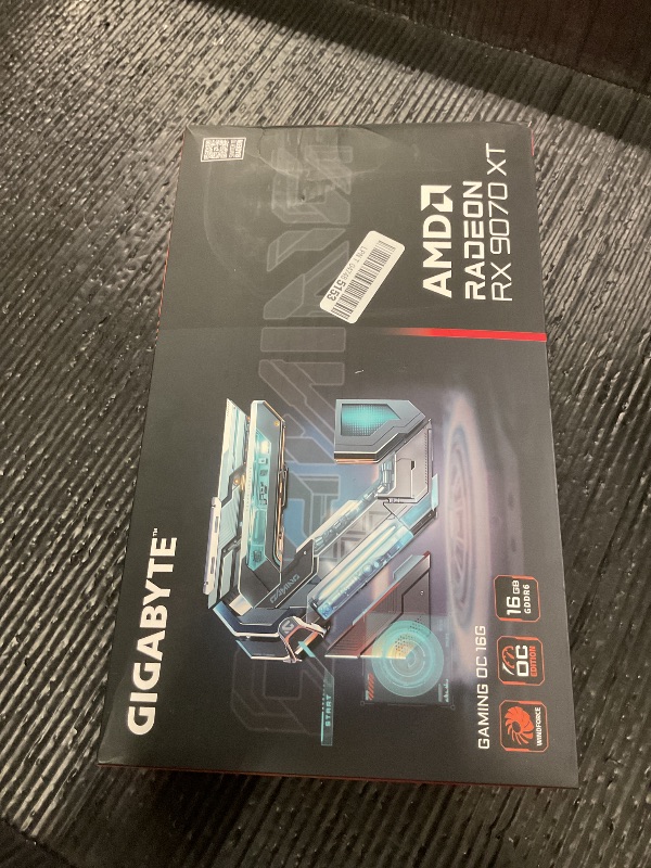 Photo 1 of Gigabyte Radeon RX 9070 XT Gaming OC 16G Graphics Card - 16 GB GDDR6, 256 Bit, PCI-E 5.0, 3060 MHz Core Frequency, 2 x DisplayPort, 2 x HDMI, GV-R9070XTGAMING OC-16GD