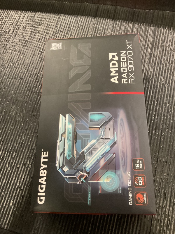 Photo 1 of GIGABYTE Radeon RX 9070 XT Gaming OC 16G Graphics Card, PCIe 5.0, 16GB GDDR6, GV-R9070XTGAMING OC-16GD Video Card