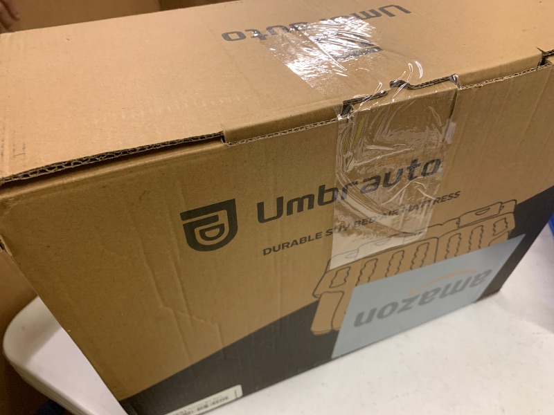 Photo 1 of Umbrauto SUV Air Mattress, Quick Inflation Inflatable Car Camping Bed for Back Trunk Sleeping, Flocked Surface/Leakproof PVC/Reinforced Bottom Airbed hi Fits Most SUVs with Pump, Pillows, Carry Bag