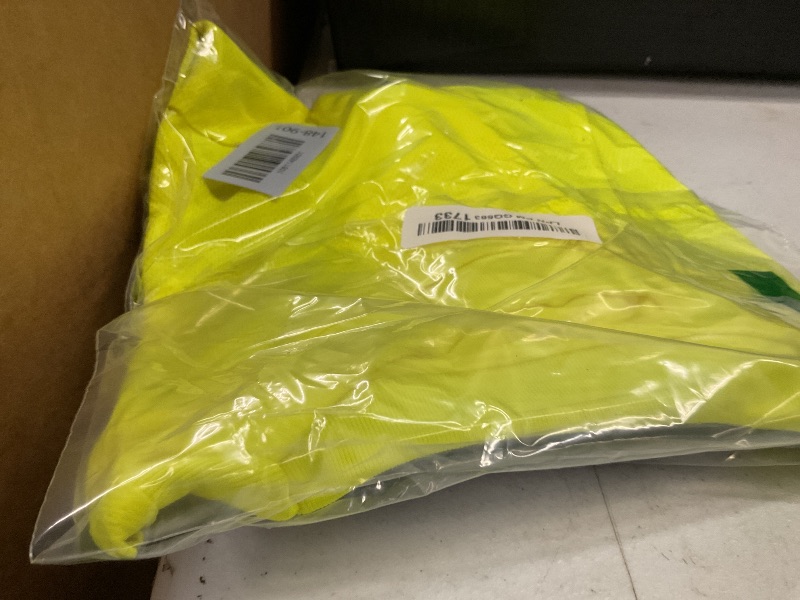 Photo 1 of DPSAFETY High Visibility Shirts Quick Dry Safety T Shirts with Reflective Strips and Pocket Short Sleeve Mesh Hi Vis Construction Work Class 2 Shirt for Men/Women Black Bottom Lime,Medium