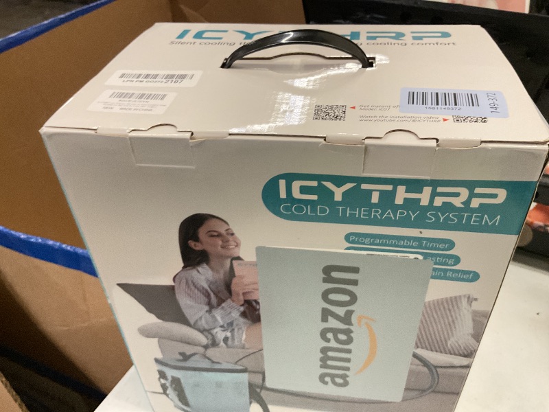 Photo 1 of ICYTHRP Cold Therapy Machine with Programmable Timer, FSA Eligible HSA, Portable Ice Machine for Knee After Surgery, Knee Replacement Recovery System for Pain Relief with Universal Pad