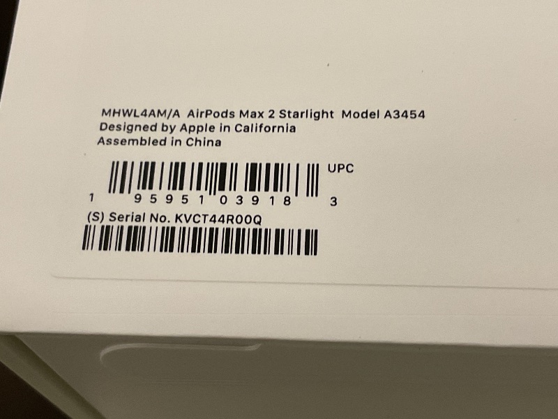 Photo 1 of Apple AirPods Max 2 Wireless Over-Ear Headphones, Active Noise Cancellation, Adaptive Audio, Personalized Spatial Audio, Live Translation, Bluetooth Headphones for iPhone – Starlight