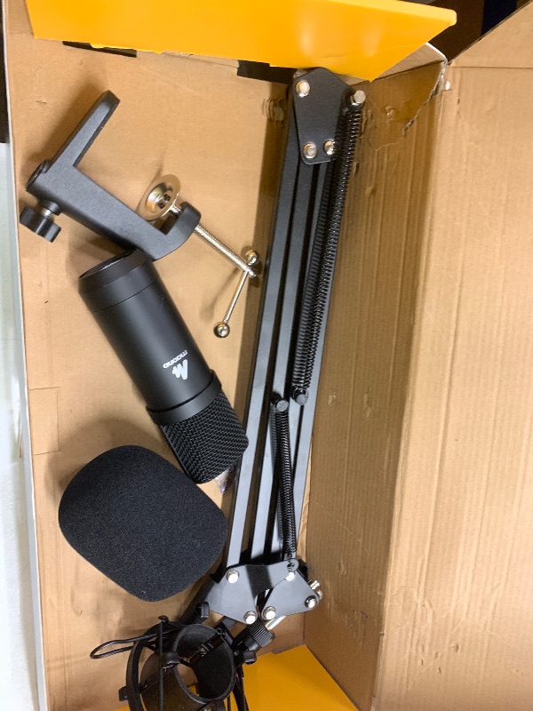 Photo 1 of MAONO XLR/USB Condenser Microphone: 192kHz/24Bit Plug & Play PC Computer Podcast Cardioid Metal Mic Kit with Software, Professional Sound Chipset for Recording, Studio, Singing, YouTube A04 Gen2