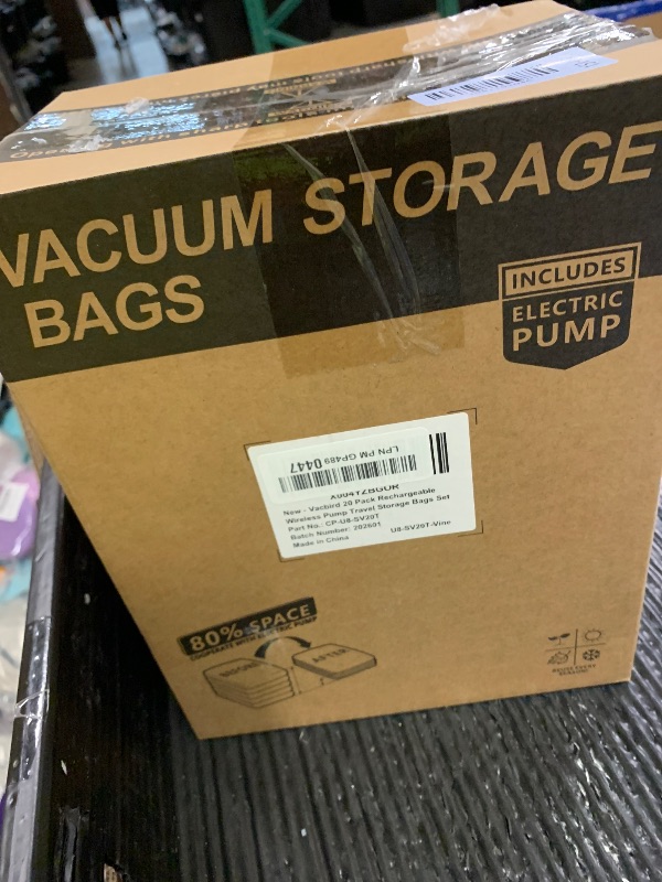 Photo 1 of VacEase Ultra 19 Pack Rechargeable Wireless Pump Travel Storage Bags Set - Bags for Travel