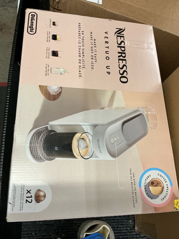View 2 of Nespresso Vertuo Up Coffee and Espresso Maker by DeLonghi, White