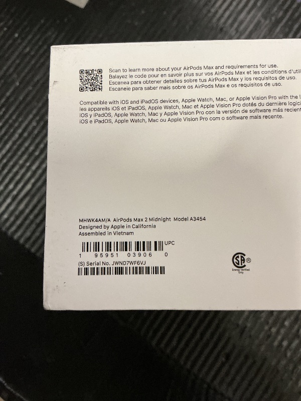 Photo 1 of Apple AirPods Max 2 Wireless Over-Ear Headphones, Active Noise Cancellation, Adaptive Audio, Personalized Spatial Audio, Live Translation, Bluetooth Headphones for iPhone – Midnight