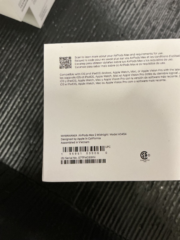Photo 1 of FACTORY SEALED—  Apple AirPods Max 2 Wireless Over-Ear Headphones, Active Noise Cancellation, Adaptive Audio, Personalized Spatial Audio, Live Translation, Bluetooth Headphones for iPhone – Midnight