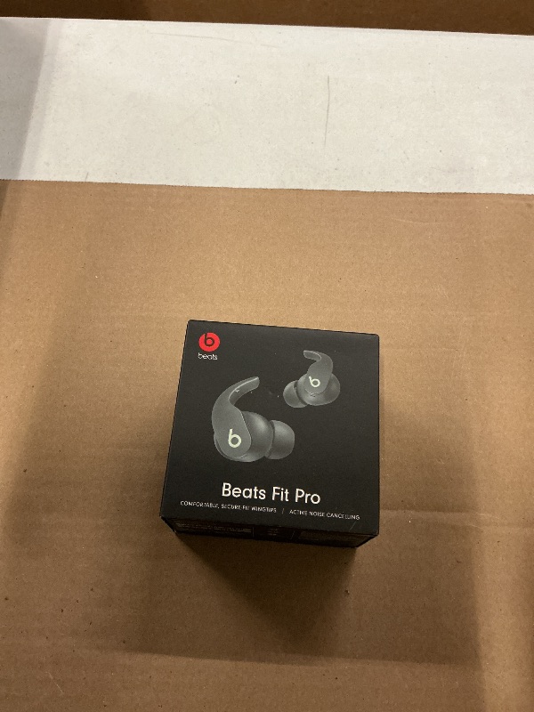 Photo 1 of FACTORY SEALED—  Beats Fit Pro (1st Gen) - True Wireless Noise Cancelling Earbuds - Active Noise Cancelling - Sweat Resistant Earphones, Compatible with Apple & Android, Class 1 Bluetooth® - Sage Gray