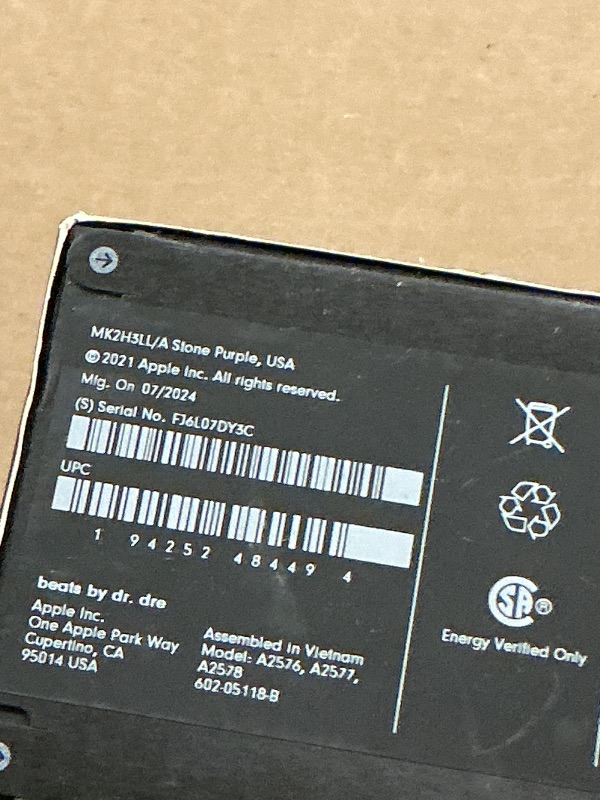 Photo 1 of FACTORY SEALED—  Beats Fit Pro (1st Gen) - True Wireless Noise Cancelling Earbuds - Active Noise Cancelling - Sweat Resistant Earphones, Compatible with Apple & Android, Class 1 Bluetooth® - Stone Purple