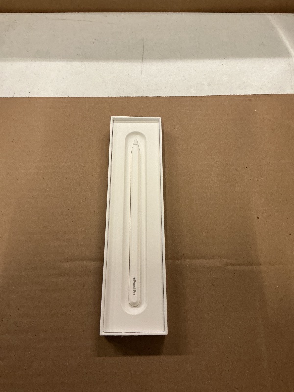 Photo 1 of Apple Pencil Pro: Latest Model - Device Compatibility Check Required - Pixel-Perfect Precision, Tilt and Pressure Sensitivity, Perfect for Note-Taking, Drawing, and Art. Charges and Pairs Magnetically