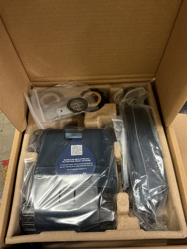 Photo 1 of Moen Flo 1-inch Smart Water Shut Off Valve, Smart Home Water Monitor Leak Detector, Wifi Connected, App Enabled Flow Meter and Shutoff, 900-006