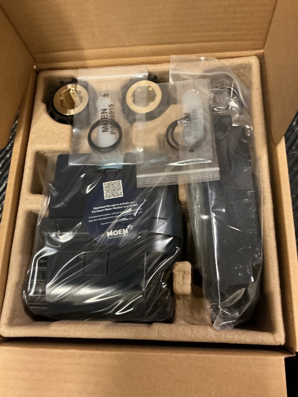 Photo 1 of Moen Flo 1-inch Smart Water Shut Off Valve, Smart Home Water Monitor Leak Detector, Wifi Connected, App Enabled Flow Meter and Shutoff, 900-006