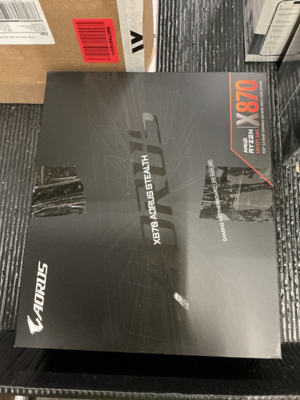 Photo 1 of GIGABYTE X870 AORUS Stealth Reverse-Connect ATX Motherboard, Support AMD Socket AM5 Processors, DDR5, 16+2+2 Power Phase, 4X M.2, PCIe 5.0, USB4, WIFI7, 5GbE, PCIe EZ-Latch Plus, 5 Year Warranty