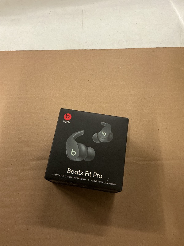 Photo 1 of FACTORY SEALED— Beats Fit Pro (1st Gen) - True Wireless Noise Cancelling Earbuds - Active Noise Cancelling - Sweat Resistant Earphones, Compatible with Apple & Android, Class 1 Bluetooth® - Sage Gray