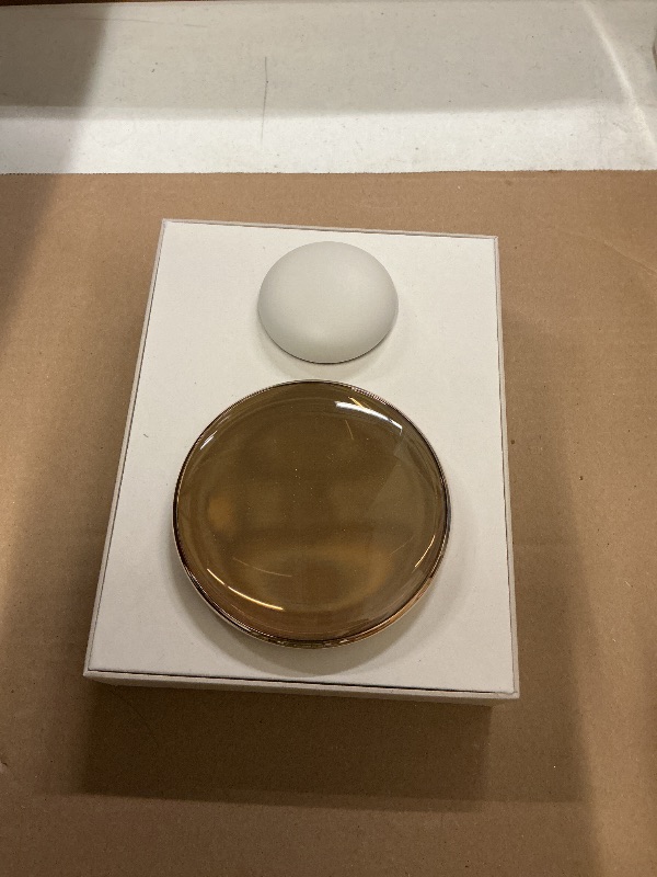 Photo 1 of Google Nest Learning Thermostat (4th Gen, 2024) with Nest Temperature Sensor - Energy Saving Smart Thermostat - Compatible with Alexa, Apple HomeKit and Google Home App - Polished Gold