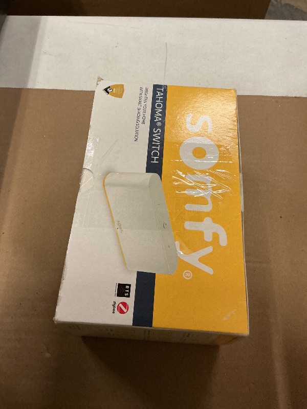 Photo 1 of Somfy Tahoma Switch Hub for RTS Motors – App & Voice Control – Scenes & Schedules – Includes Ethernet Adapter – Compatible with Somfy Motorized Shades, Blinds, Curtains, Awnings #1871038
