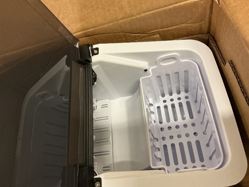 Photo 1 of Aeitto Ice Maker Countertop 26lbs/24H, Ice Machine 8 Ice Cubes Ready in 6 Mins, 2 Sizes of Bullet Ice Portable Ice Makers with Basket & Scoop, Auto Self-Cleaning for Home/Kitchen/Office Stainless