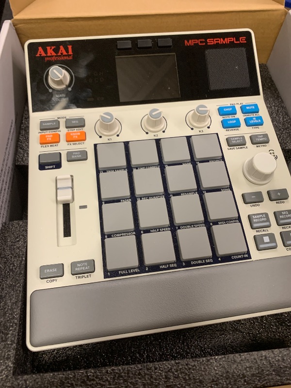 Photo 1 of Akai Professional MPC Sample Standalone Portable Sampler, Sequencer and Effects Processor, with Rechargeable Battery, USB-C, Built-in Speaker and Microphone