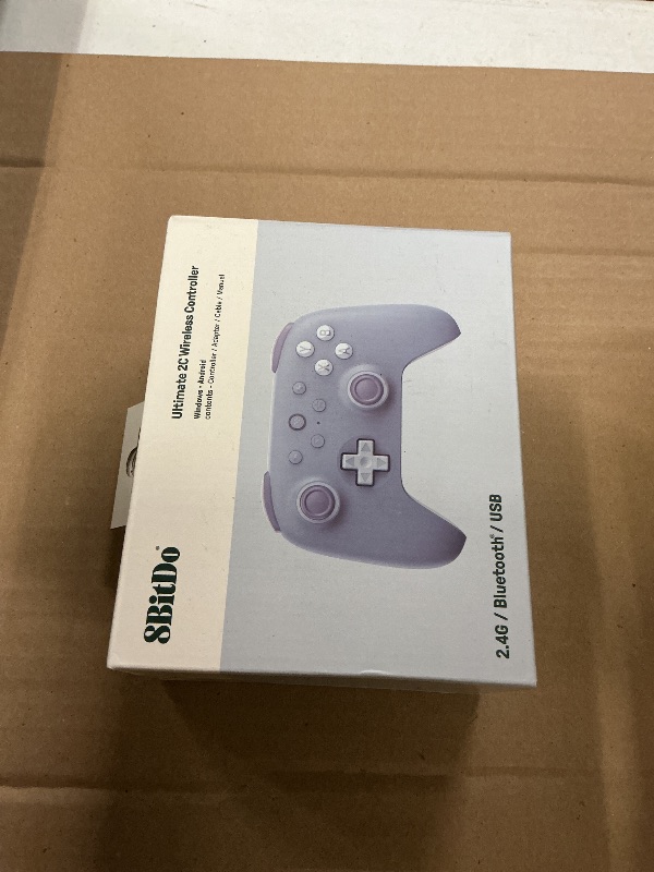 Photo 1 of 8BitDo Ultimate 2C Bluetooth Controller for Switch/Switch 2, Wireless Controller with 6-Axis Motion Control, Rumble Vibration, Refined D-Pad and Bumpers, and Hall Effect Joysticks (Blue)