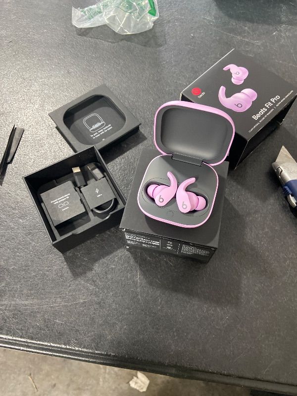 Photo 1 of Beats Fit Pro (1st Gen) - True Wireless Noise Cancelling Earbuds - Active Noise Cancelling - Sweat Resistant Earphones, Compatible with Apple & Android, Class 1 Bluetooth® - Stone Purple