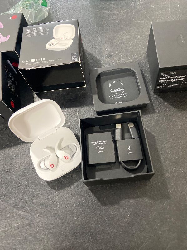 Photo 1 of Beats Fit Pro (1st Gen) - True Wireless Noise Cancelling Earbuds - Active Noise Cancelling - Sweat Resistant Earphones, Compatible with Apple & Android, Class 1 Bluetooth® - Beats White