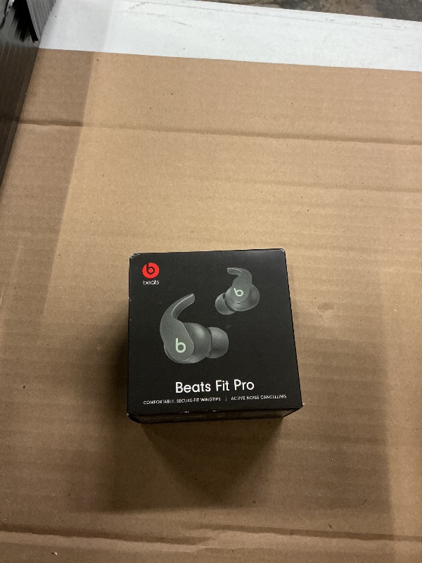 Photo 1 of Beats Fit Pro (1st Gen) - True Wireless Noise Cancelling Earbuds - Active Noise Cancelling - Sweat Resistant Earphones, Compatible with Apple & Android, Class 1 Bluetooth® - Sage Gray