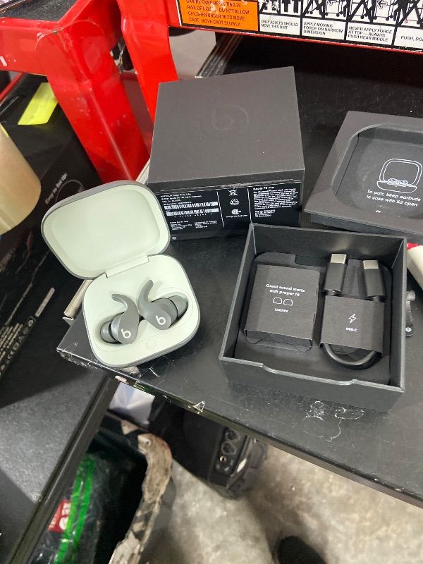 Photo 1 of Beats Fit Pro (1st Gen) - True Wireless Noise Cancelling Earbuds - Active Noise Cancelling - Sweat Resistant Earphones, Compatible with Apple & Android, Class 1 Bluetooth® - Sage Gray