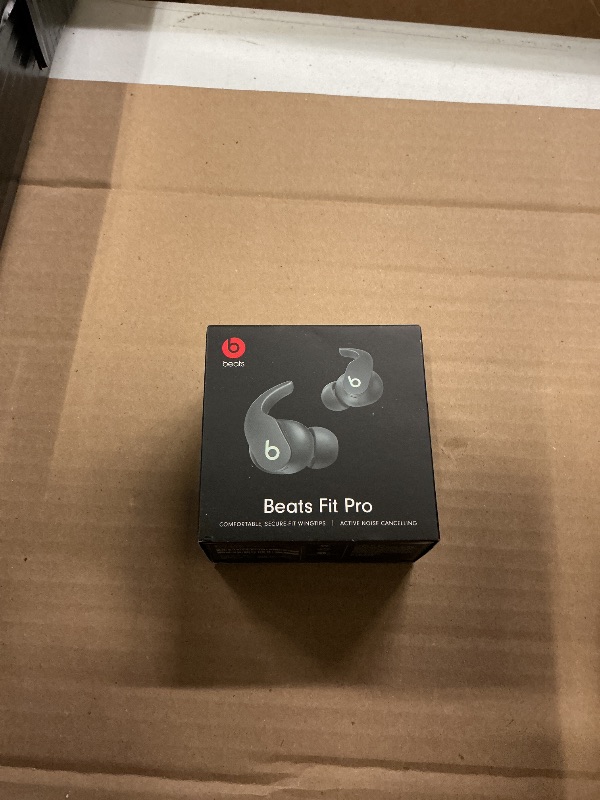 Photo 1 of Beats Fit Pro (1st Gen) - True Wireless Noise Cancelling Earbuds - Active Noise Cancelling - Sweat Resistant Earphones, Compatible with Apple & Android, Class 1 Bluetooth® - Sage Gray