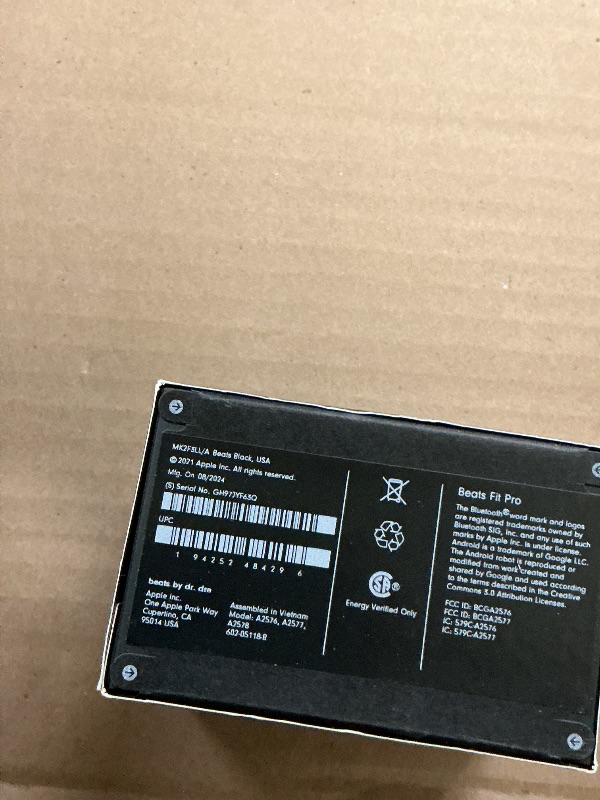 Photo 1 of FACTORY SEALED—- Beats Fit Pro (1st Gen) - True Wireless Noise Cancelling Earbuds - Active Noise Cancelling - Sweat Resistant Earphones, Compatible with Apple & Android, Class 1 Bluetooth®- Beats Black