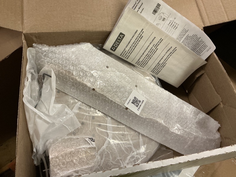 Photo 1 of Delta Modern 14 Series Round Rain Shower Faucet Set, Brushed Gold Shower Head and Handle Set, Valve Trim Kit, Champagne Bronze T14269-CZ-PP (Valve Not Included)