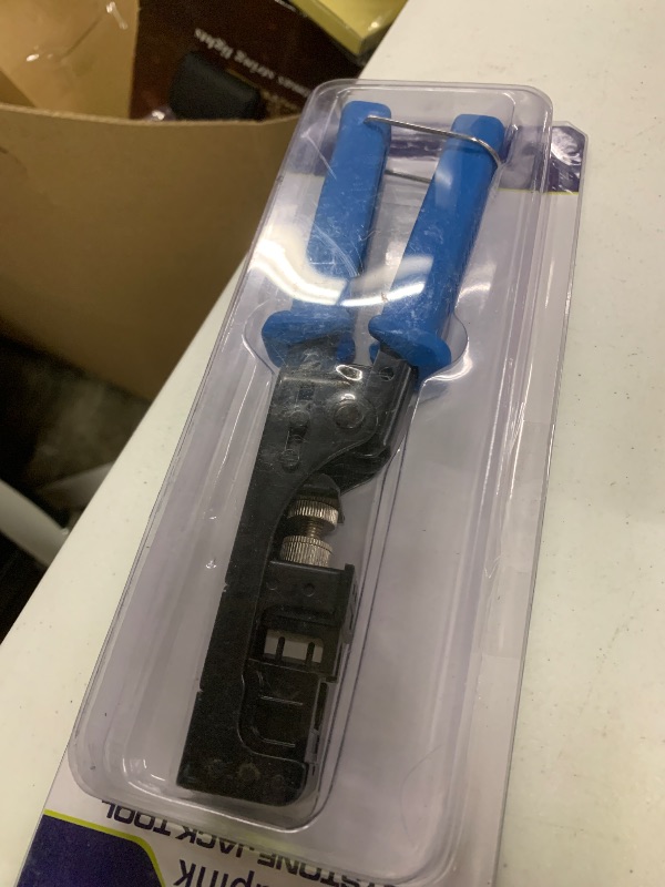 Photo 1 of Rapink Speed Keystone Jack Tool for 90 Degree RJ45 Keystone, Ethernet Keystone Punch Down Tool for Time-saver and Effort-saver, Cat 6 Punch Down Tool Finger-hurt-free (Only for Rapink Keystone)