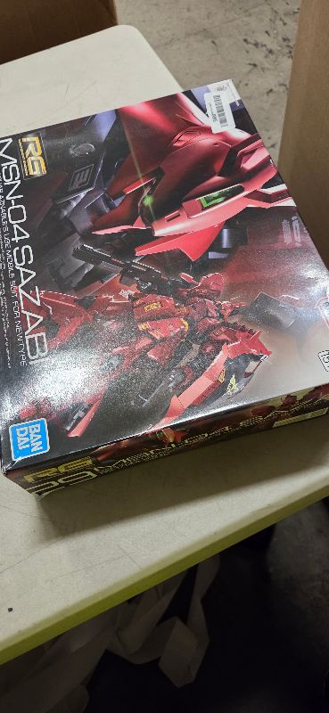 Photo 1 of BANDAI NAMCO Entertainment Mobile Suit Gundam Char's Counterattack RG 1/144 Sazabi Plastic Model Kit, Large
