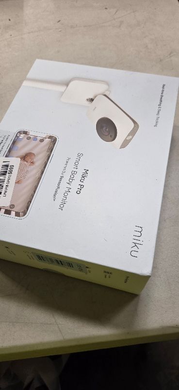 Photo 1 of Miku Pro Smart Baby Monitor with Camera, Track Live Breathing with No Wearable, Real-Time Alerts, Sleep Analytics, 1080p Wi-Fi Video, Night Vision, and 2-Way Audio, Wall Mount Included