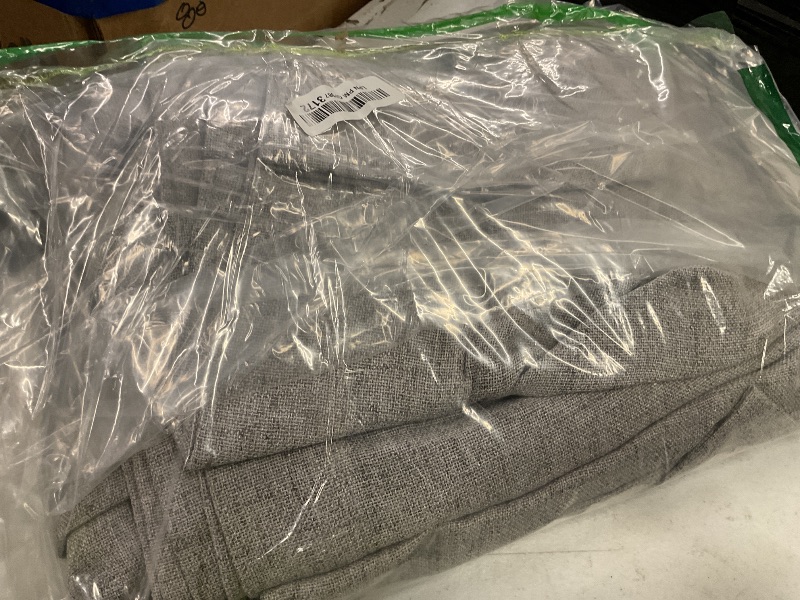 Photo 1 of RAIN CITY Grey Linen Curtains 105 Inch Length 2 Panels, Soft Thick Linen Textured Window Drapes for Bedroom Living Room Semi Sheer Light Filtering Back Tab Pinch Pleated with Hooks 50x105