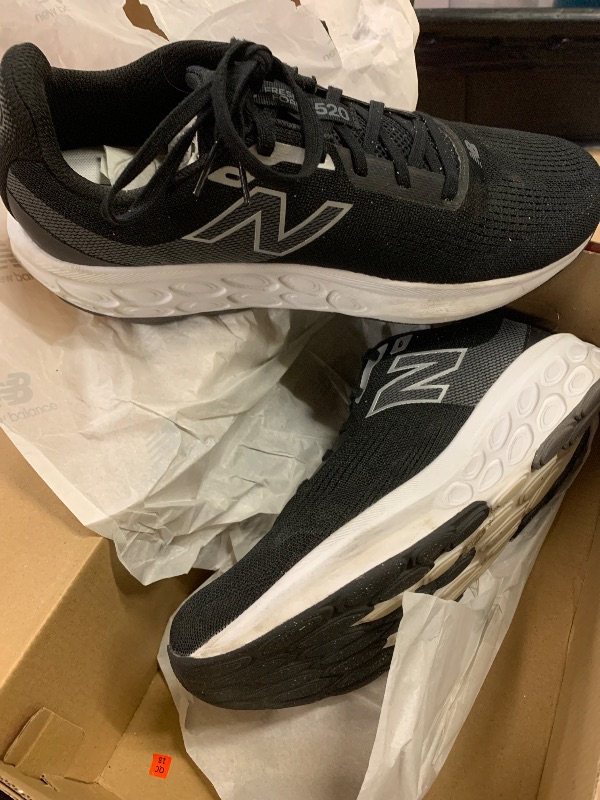 Photo 1 of New Balance Men's Fresh Foam 520 V9 Running Shoe, Black/Castlerock/Silver Metallic, 10.5 XW