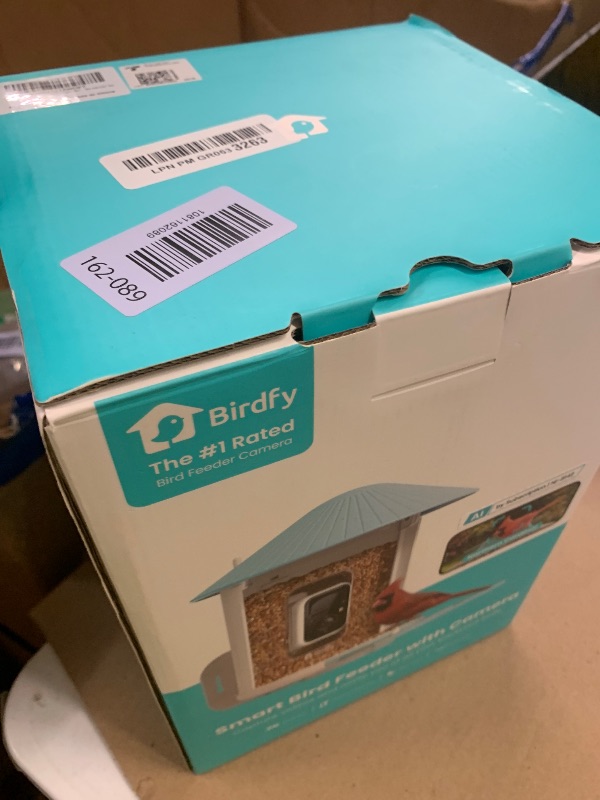 Photo 1 of NETVUE by Birdfy Smart Bird Feeder with AI Camera, Auto Capture Videos & Live Steam, Wireless Wildbird Watching, Outdoor Backyard Birder(AI by Subscription) Blue