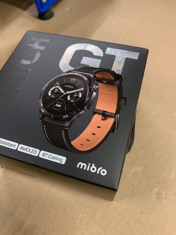 View 2 of mibro GT Smart Watch for Men Women, 1.43" AMOLED, 8-Day Battery, AI Voice Assistant & Bluetooth Call, GPS, 5ATM Waterproof, Heart Rate and Sleep Fitness Tracker for Android & iPhone(Black)