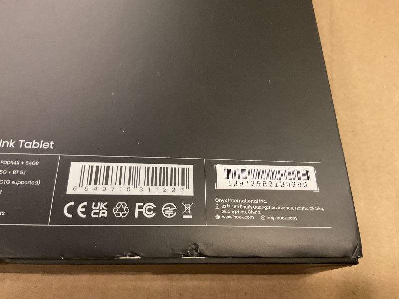 Photo 1 of BOOX Tablet 10.3" Note Air 5 C 6G 64G E Ink Tablet Color ePaper Notebook