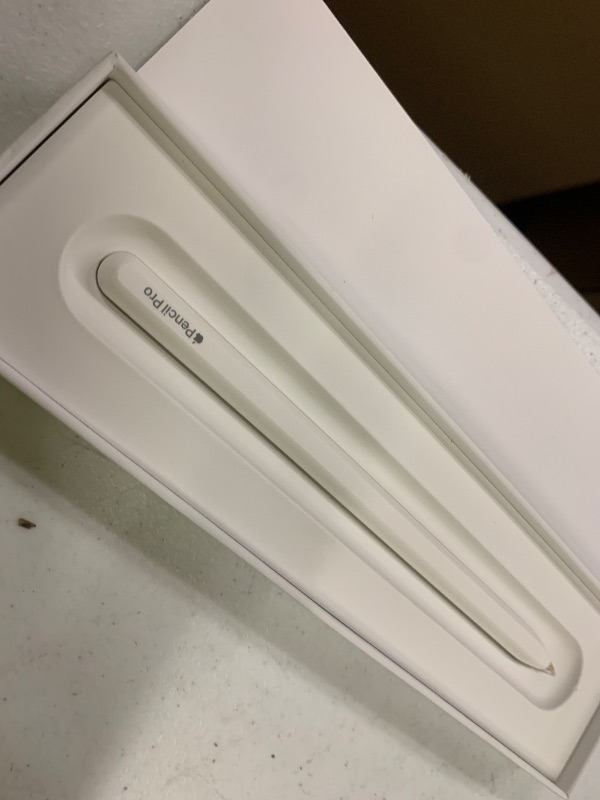 Photo 1 of Apple Pencil Pro: Latest Model - Device Compatibility Check Required - Pixel-Perfect Precision, Tilt and Pressure Sensitivity, Perfect for Note-Taking, Drawing, and Art. Charges and Pairs Magnetically