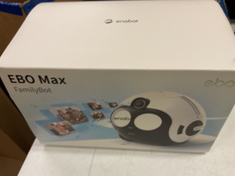 Photo 1 of Enabot EBO Max FamilyBot AI Home Camera: 4K Camera Robot Companion, Manual Mapping, V-SLAM, 2-Way Video Call, Auto-Recharge, Smart Patrol, Gift for Long Distance, Pets, Kids & Elderly