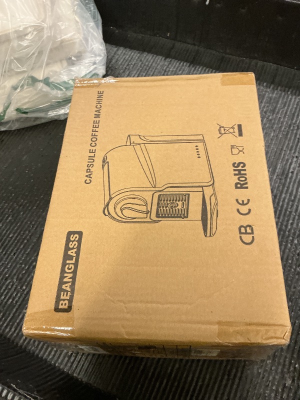 Photo 1 of beanglass Espresso Pod Machine for Home, Capsule Coffee Maker for NS Original Pods, 20 Bar High Pressure Pump, 22oz Removable Water Tank, Adjustable Cup Tray, 1350W