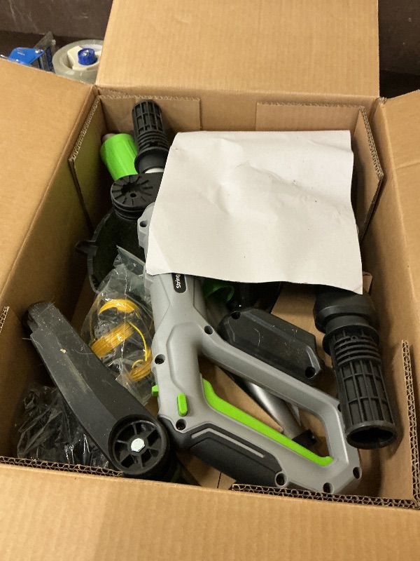 Photo 1 of 12" 21v  Wacker Cordless, 2 in 1 String Trimmer & Edger with Auto Line Feed, 2 Speed Modes, 2 X 2.0Ah Batteries/1 X Fast Charger/6 X Replacement Spools, Weed Eater for Lawn, Garden, etc