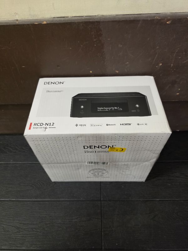 Photo 1 of Denon RCD-N12 Bluetooth CD Player with Integrated AM/FM Radio Tuner & Wi-Fi, CD Players for Home Stereo System, Amazon Alexa Compatible, Supports Gaming Consoles, TV & More